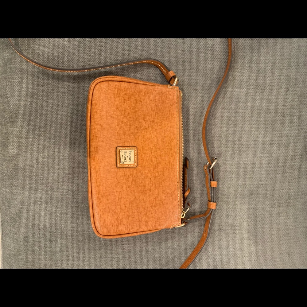 Tan Dooney and Burke mini crossbody